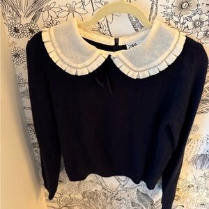 Zara Collared Detailed Sweater